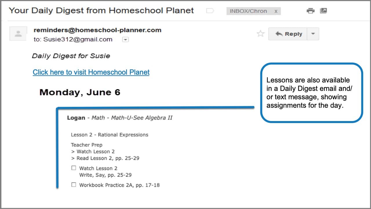 Math-U-See Algebra 2 Daily Digest