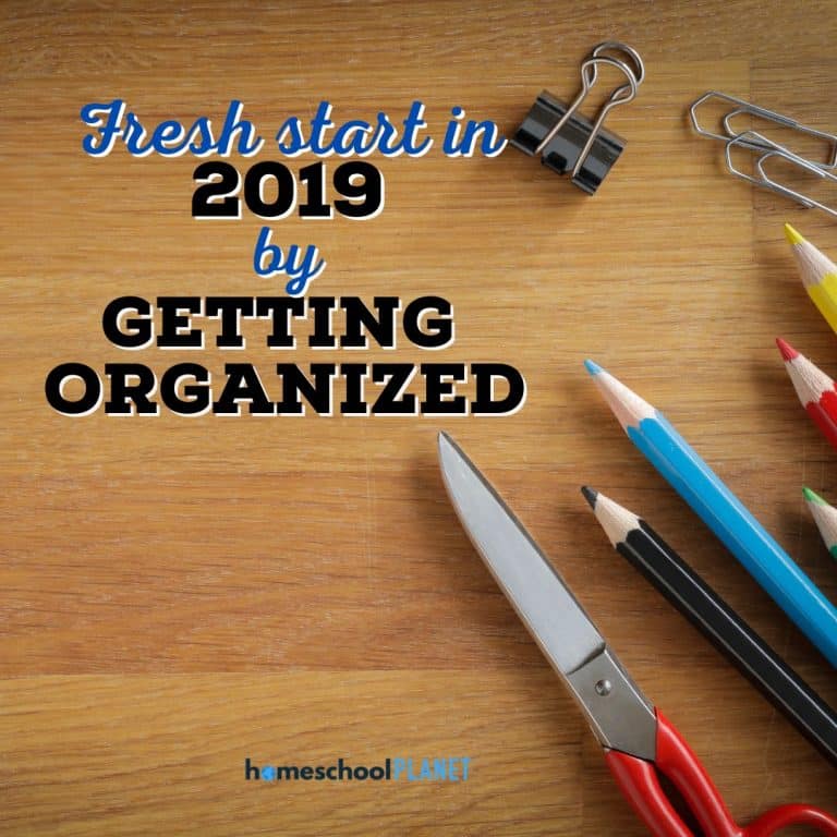 2nd image for Fresh Start in 2019 by Getting Organized to homeschool