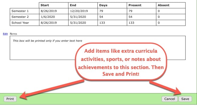 Creating Report Cards 5