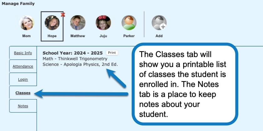 Adding a user in Homeschool Planet screenshot 5