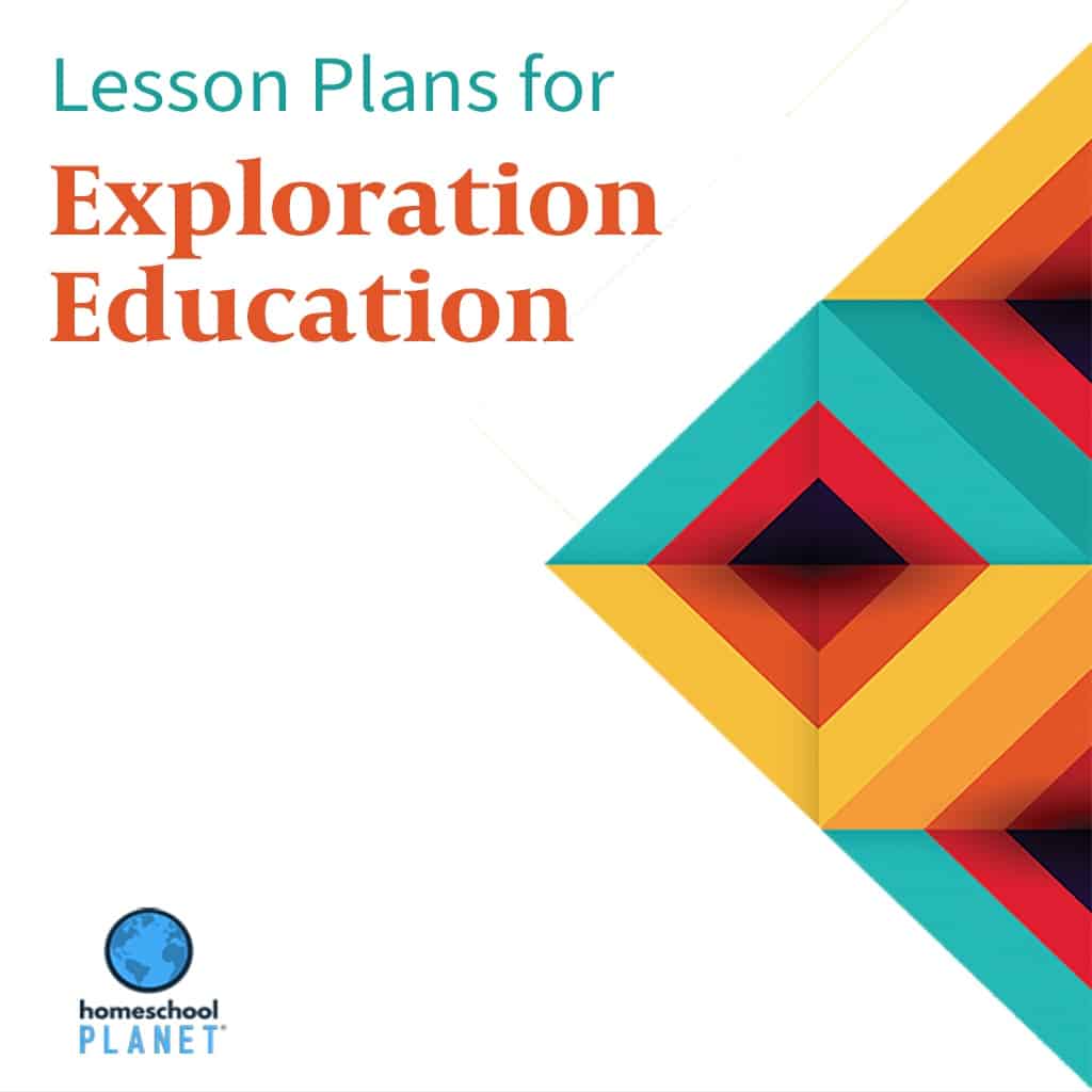 Homeschool Planet Exploration Education lesson plan button