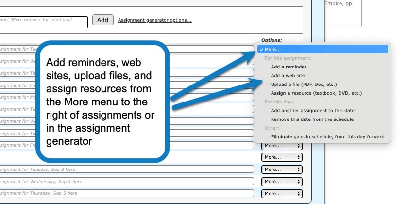 how to add a class in your homeschool planner 5 screenshot