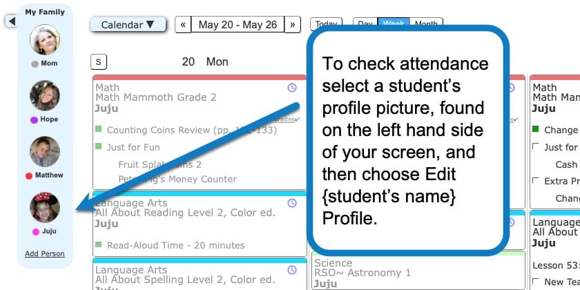 tracking student attendance, 1