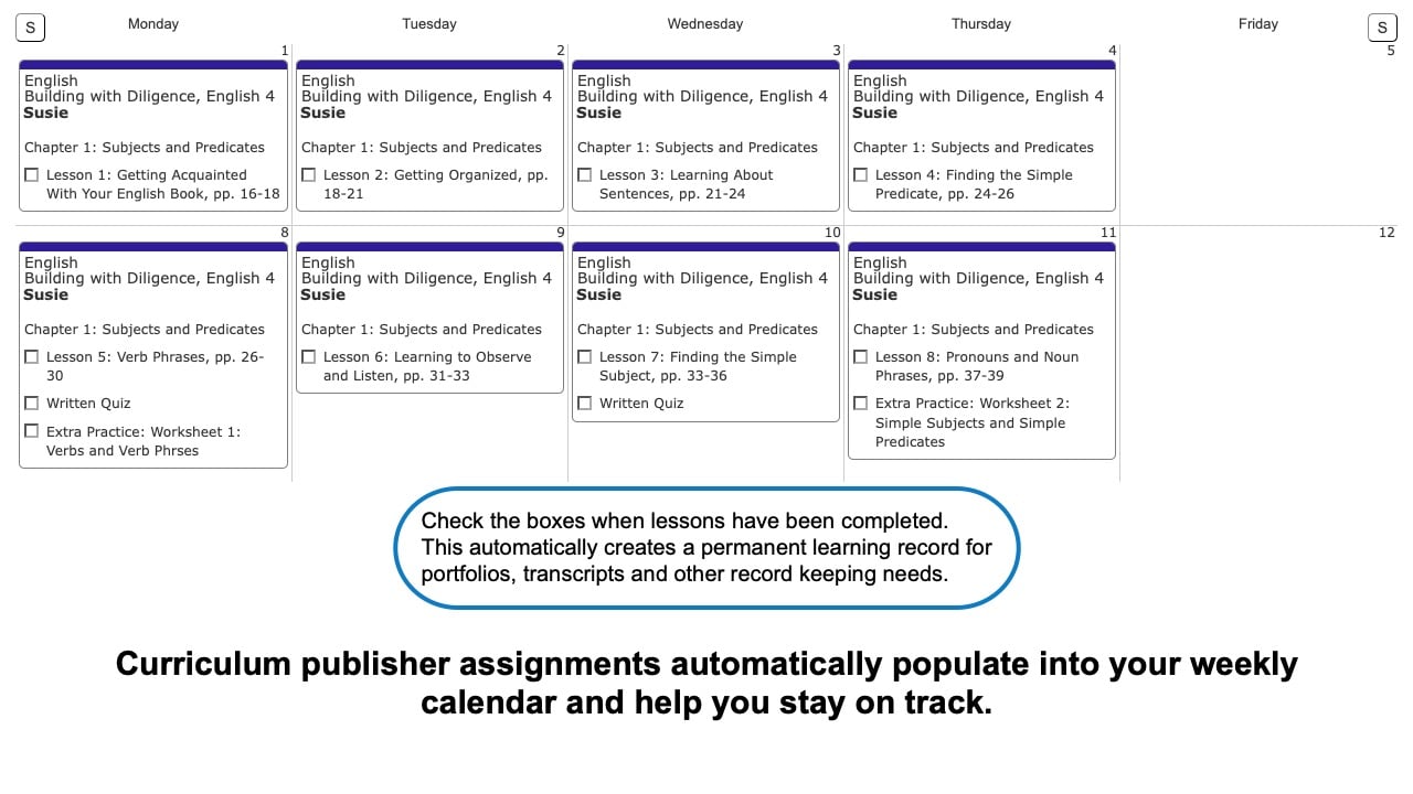 Buiulding-with-English-4-Weekly-View