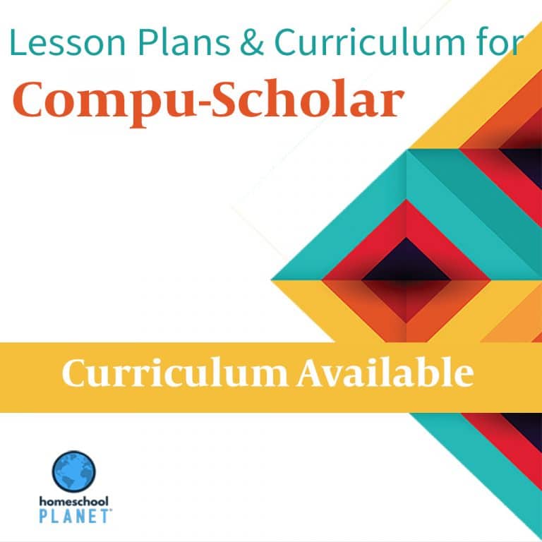 Homeschool Planner Compu-Scholar lesson plans and curriculum button