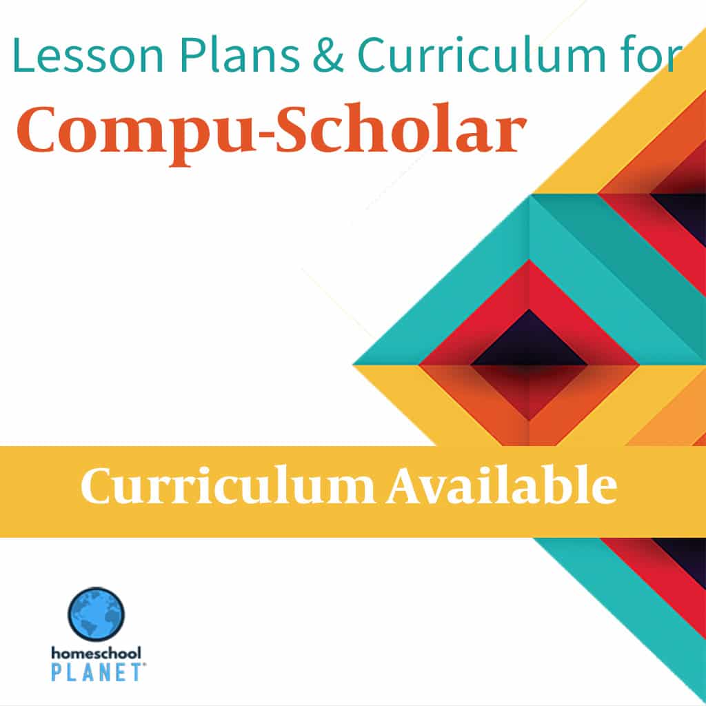 Homeschool Planner Compu-Scholar lesson plans and curriculum button