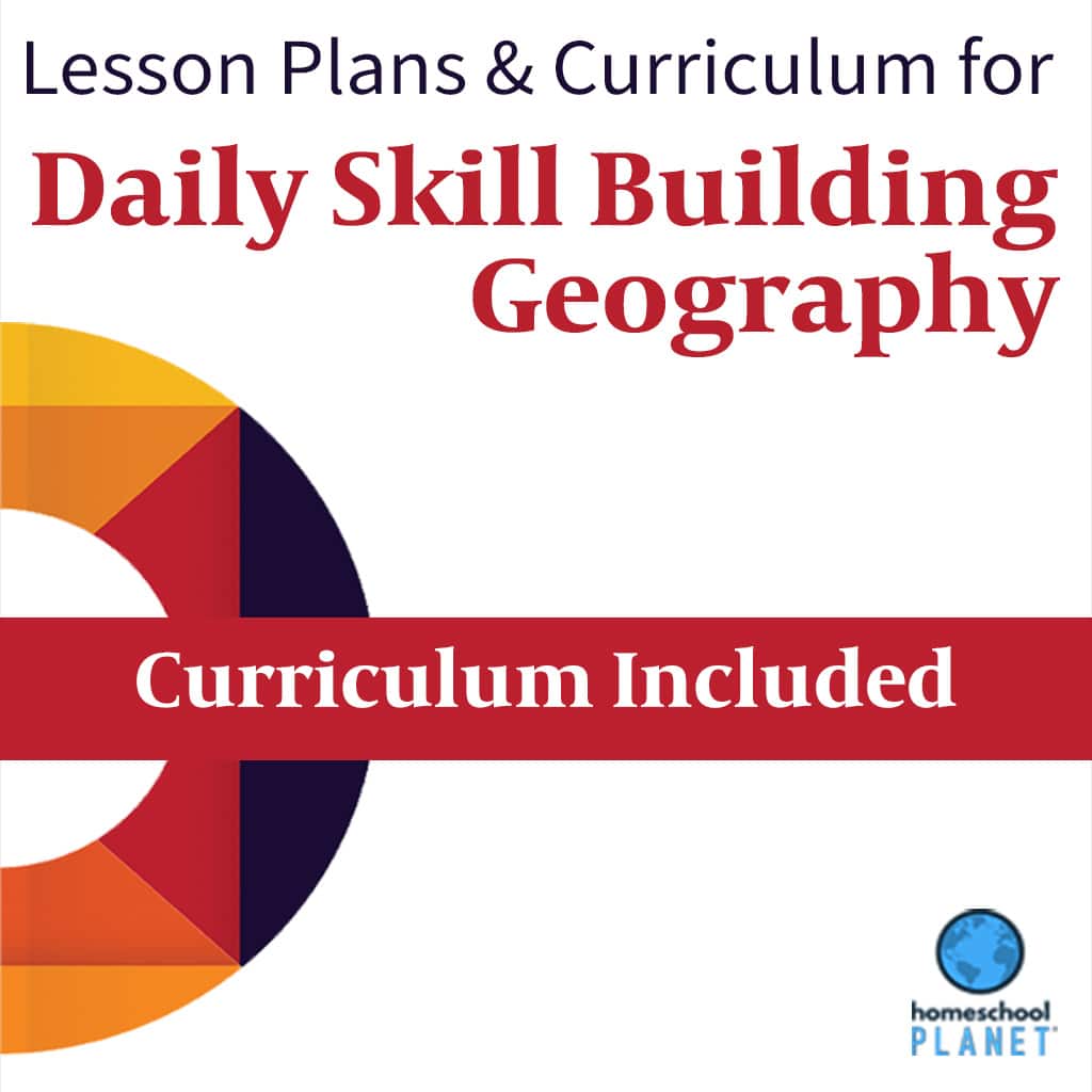 Homeschool Planner Daily Skill Building: Geography lesson plans and curriculum button