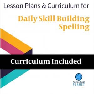 Homeschool Planet Daily Skill Building Spelling lesson plans and curriculum button