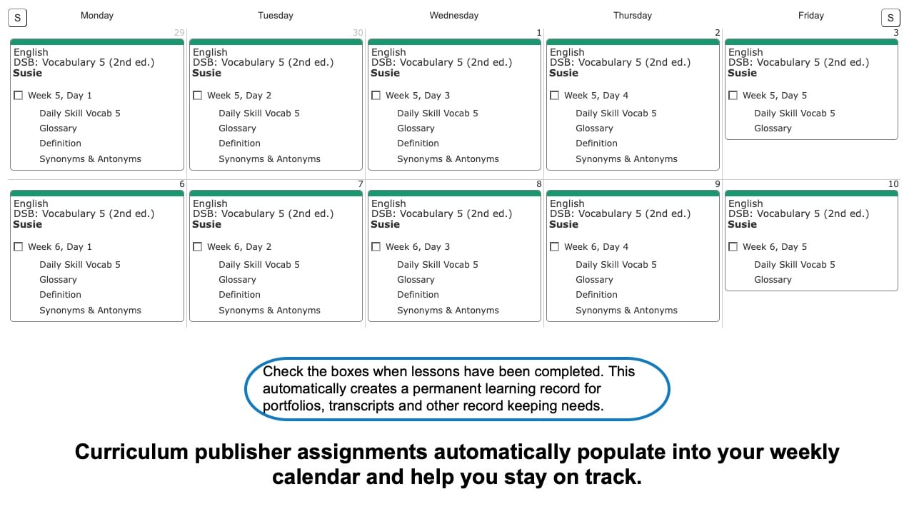 DSB-Vocabulary-Weekly-View