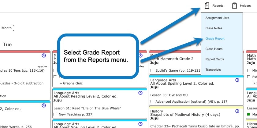 Creating a Grade Report 1