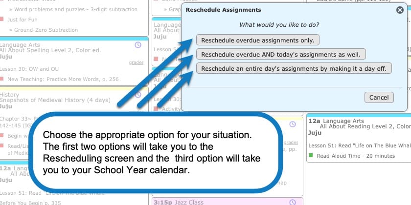 rescheduling helper, 3