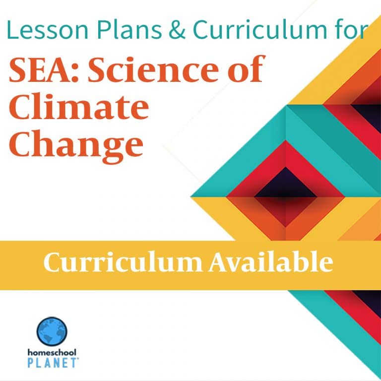 SEA: The Science of Climate Change lesson plans and curriculum button for Homeschool Planet