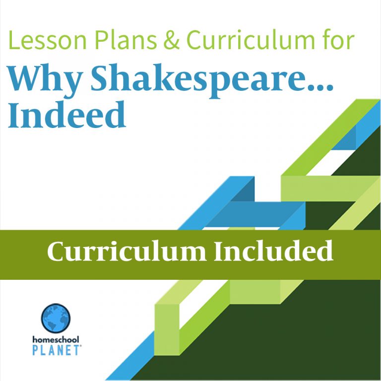 Homeschool Planet Why Shakespeare Indeed lesson plans and curriculum button
