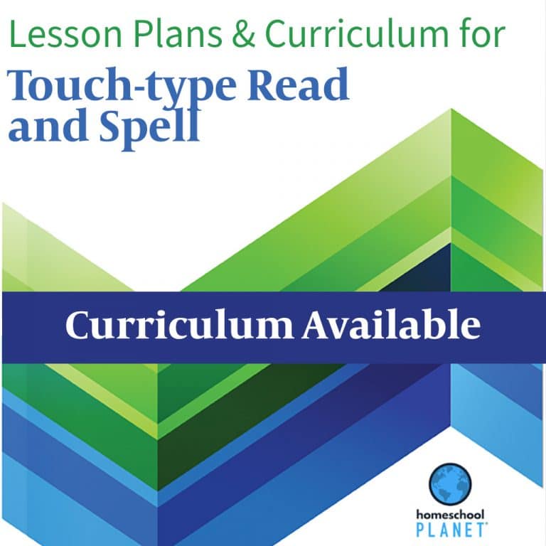 Homeschool Planet Touch-Type Read and Spell lesson plans and curriculum button