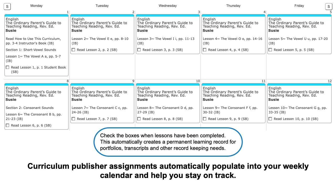 Teaching-Reading-Weekly-View