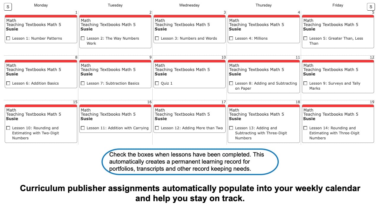 Teaching-Textbooks-Weekly-View