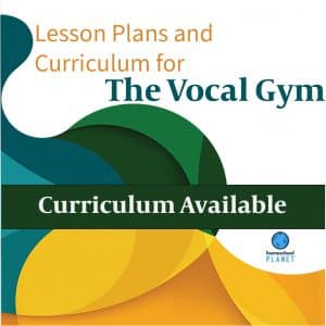 The Vocal Gym lesson plan cover for Homeschool Planet