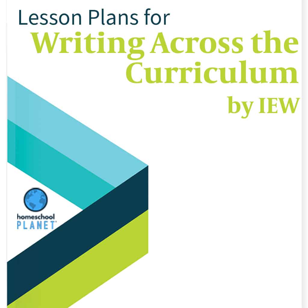 IEW Theme Based Writing lesson plan button for homeschool planet