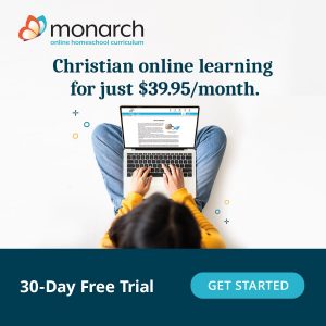 Monarch online learning subscription in Homeschool Planet