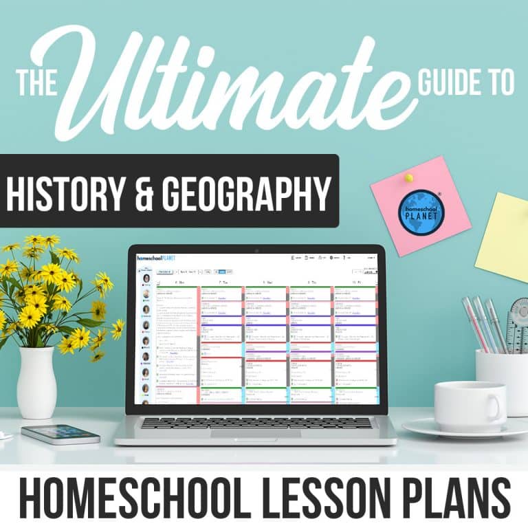 Ultimate Guide To History and Geography online lesson plans for your homeschool planner