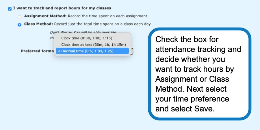 How to track hours in your homeschool planner screenshot 2