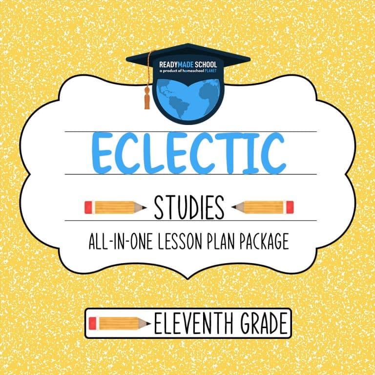 Eclectic studies all-in-one lesson plan - eleventh grade in homeschool planet image