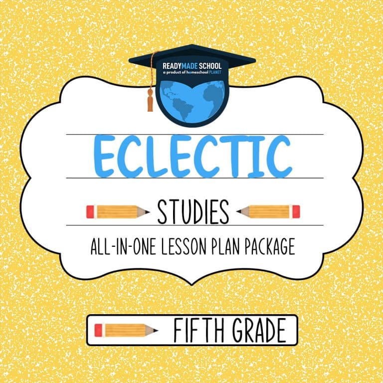 Eclectic studies all-in-one lesson plan - fifth grade in homeschool planet image