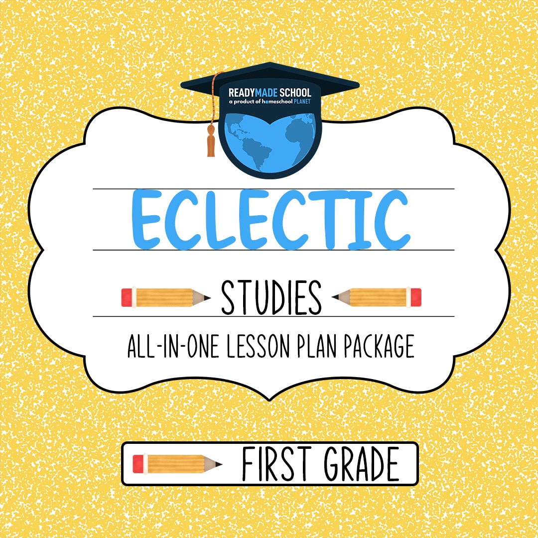 Eclectic studies all-in-one lesson plan - first grade in homeschool planet image