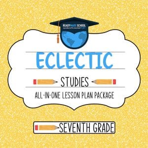 Eclectic studies all-in-one lesson plan - seventh grade in homeschool planet image