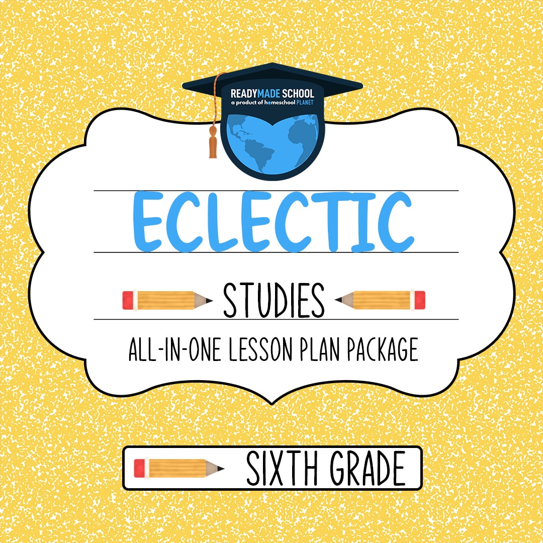 Eclectic studies all-in-one lesson plan - sixth grade in homeschool planet image