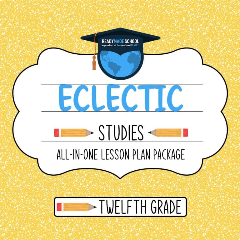 Eclectic studies all-in-one lesson plan - twelfth grade in homeschool planet image