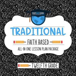 Traditional faith based studies all-in-one lesson plan - twelfth grade in homeschool planet image