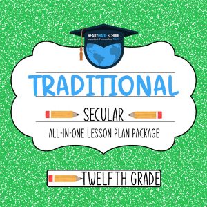 Traditional secular studies all-in-one lesson plan package - twelfth grade in homeschool planet image