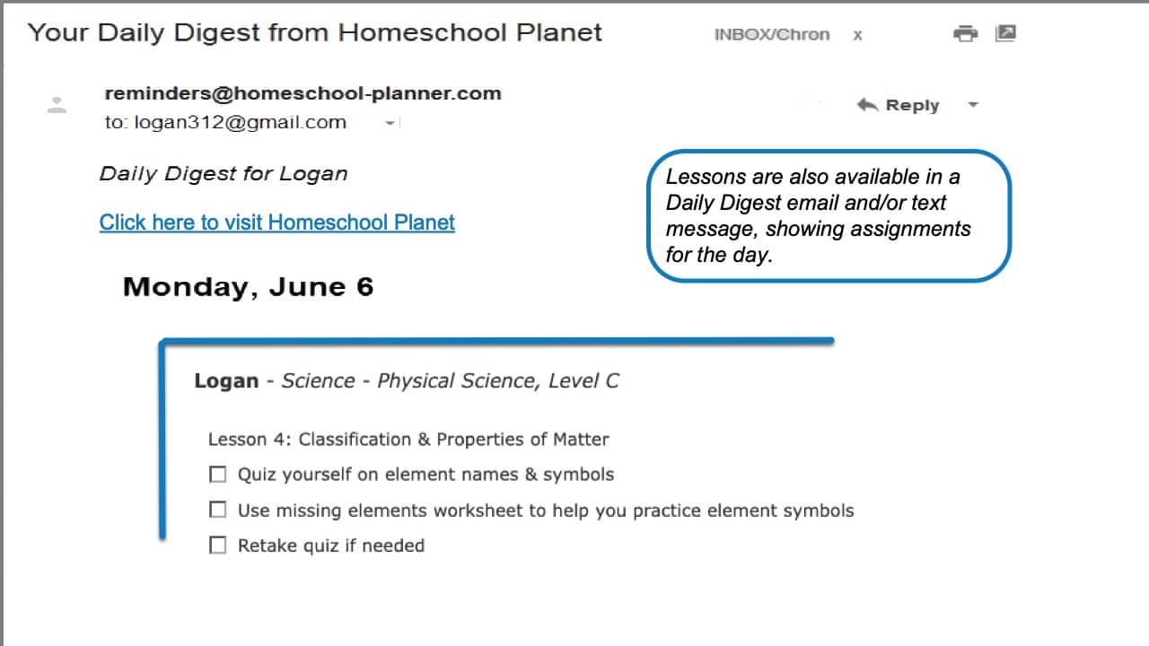 Journey Homeschool Academy Daily Digest