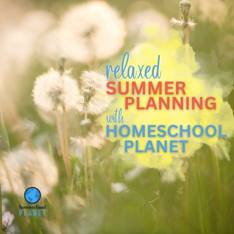 summer planning with Homeschool Planet